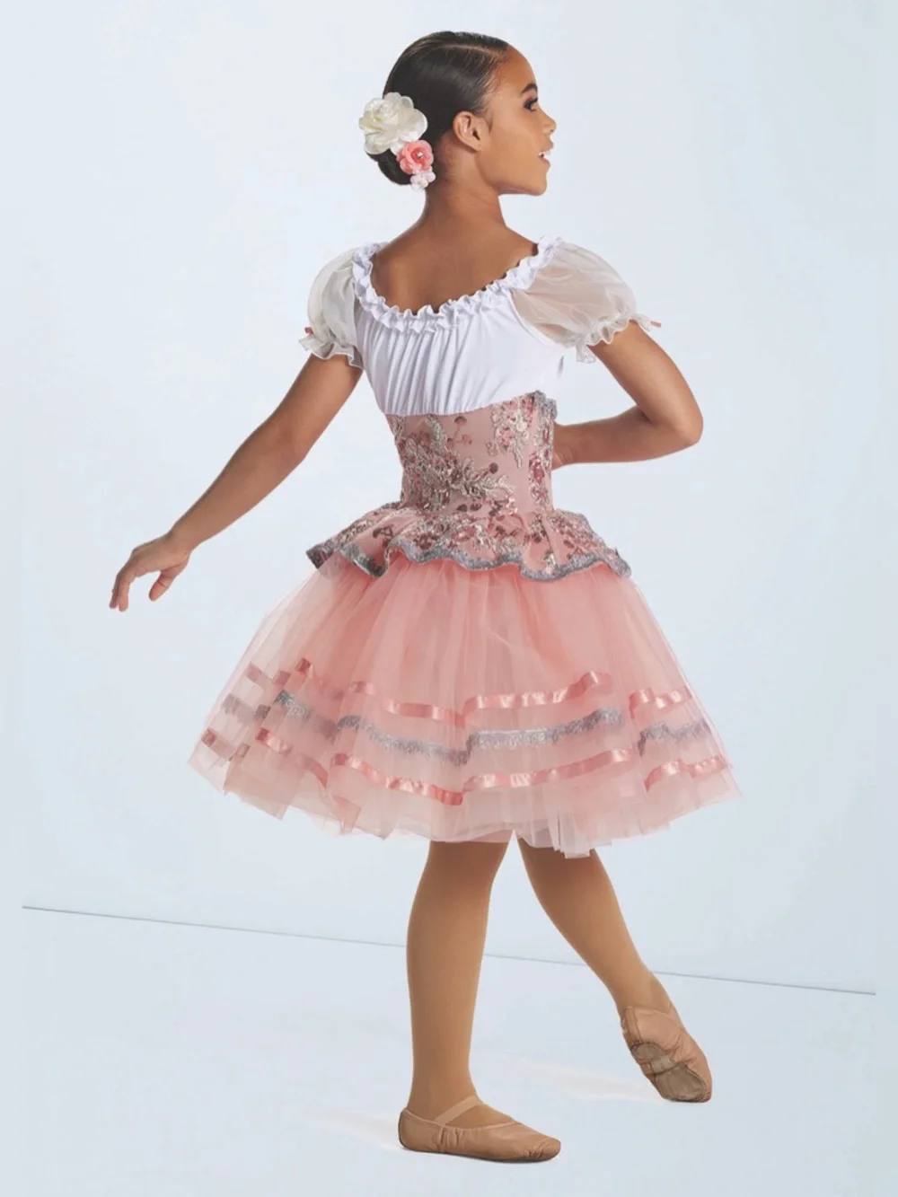 Weissman Girls’ Blush Giselle Waltz Tutu Dance Costume—10/12